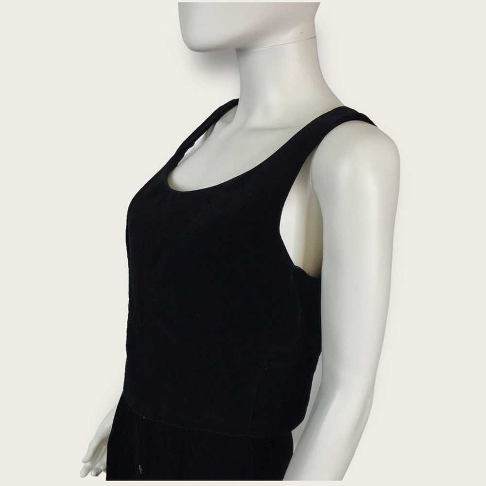 Moschino Black Velvet Crop Top Cheap & Chic Sleev… - image 3