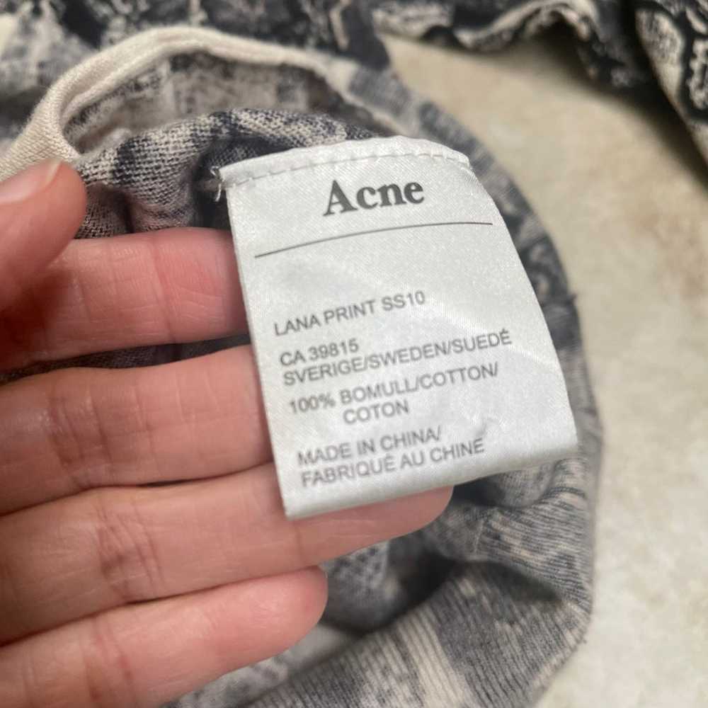 Acne studioSnake cardigan animal print cotton lon… - image 6