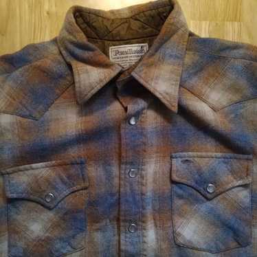 Vintage Pendleton High Grade Western Flannel Wool… - image 1