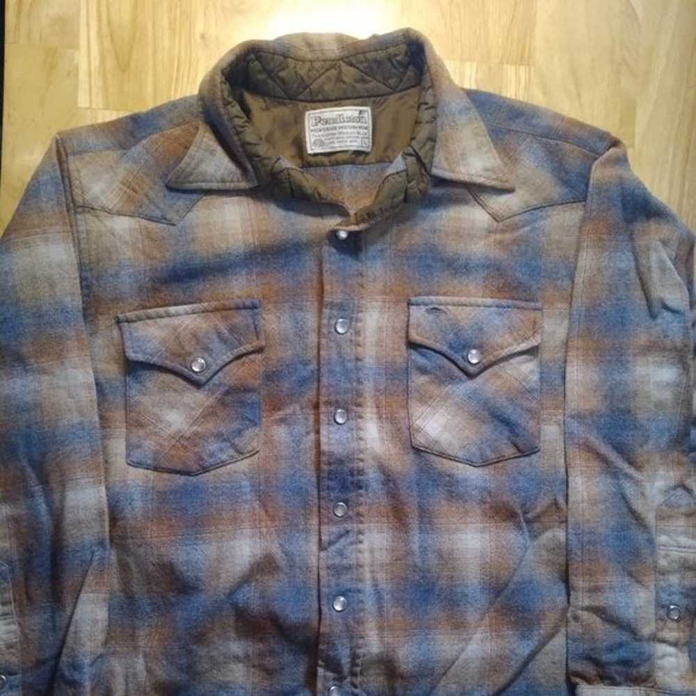 Vintage Pendleton High Grade Western Flannel Wool… - image 2