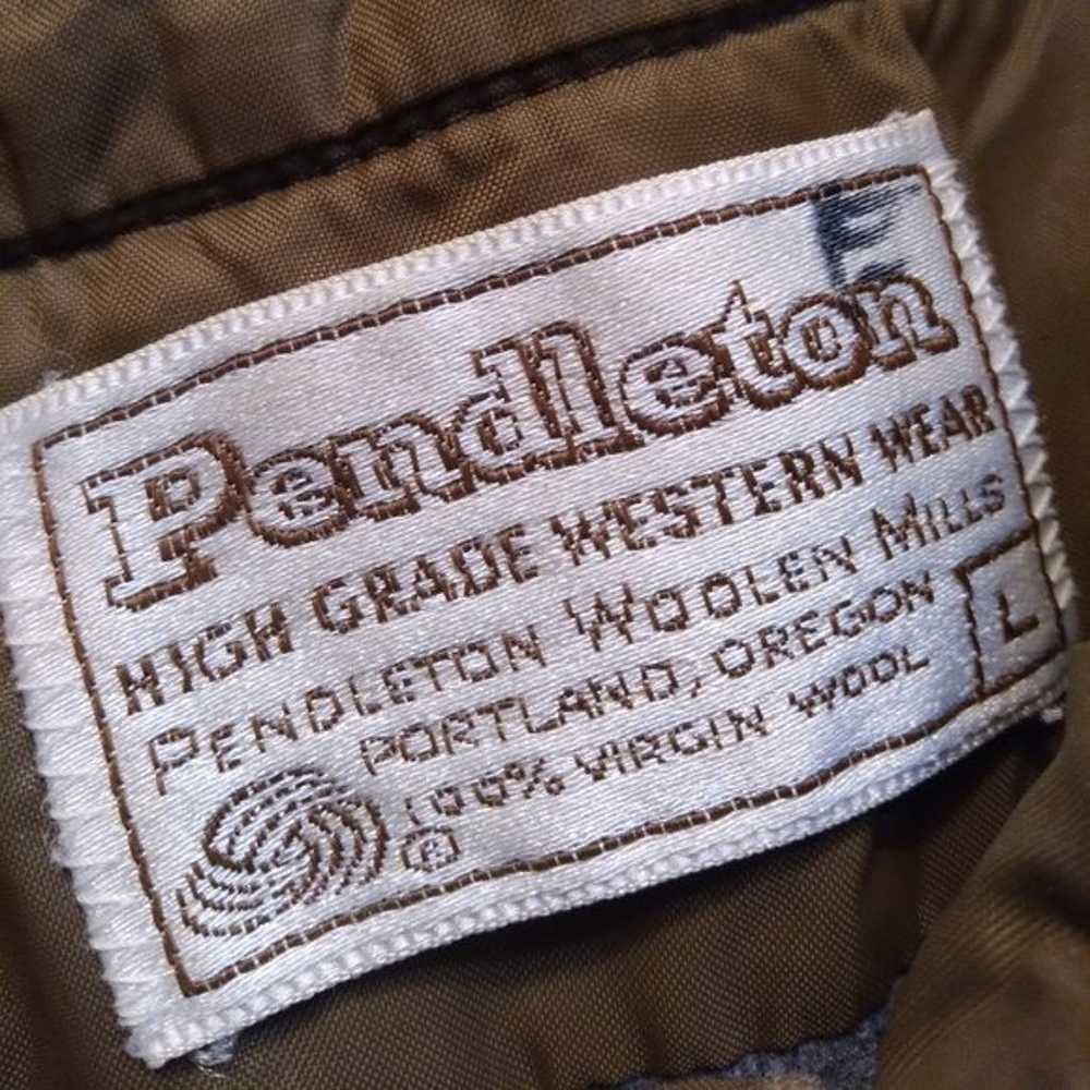 Vintage Pendleton High Grade Western Flannel Wool… - image 4