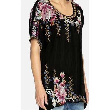JOHNNY WAS EMBROIDERED ALYSSA TUNIC in BLACK - SZ… - image 1