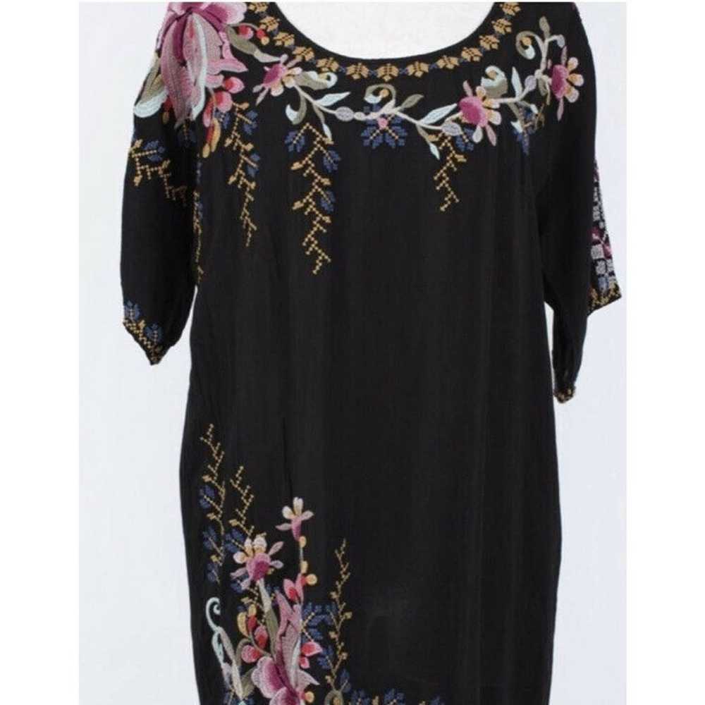 JOHNNY WAS EMBROIDERED ALYSSA TUNIC in BLACK - SZ… - image 3