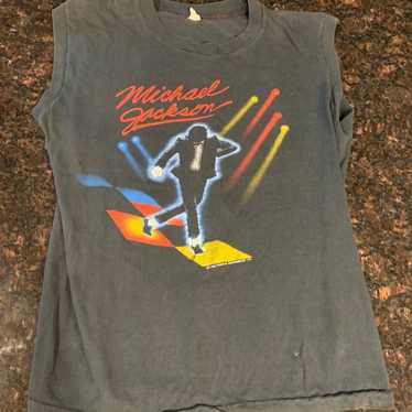 Michael Jackson Victory Tour 1984 Shirt & Stickers - image 1