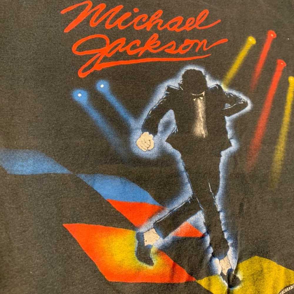 Michael Jackson Victory Tour 1984 Shirt & Stickers - image 2