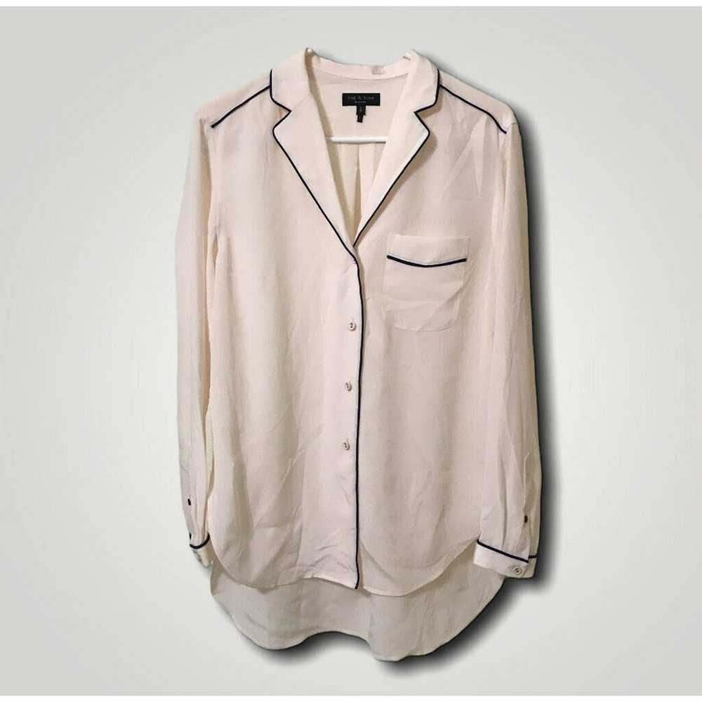 Rag And Bone Alyse Baby Pink Button Down - image 2