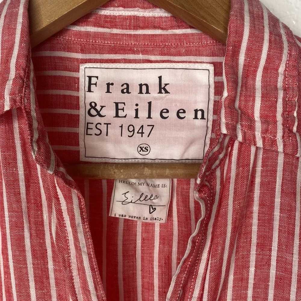 Frank & Eileen XS Eileen Style Linen Red White St… - image 2