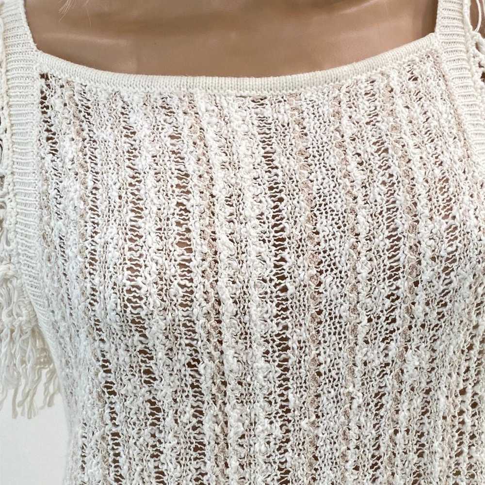 Free People Crocheted Ivory Top - image 5
