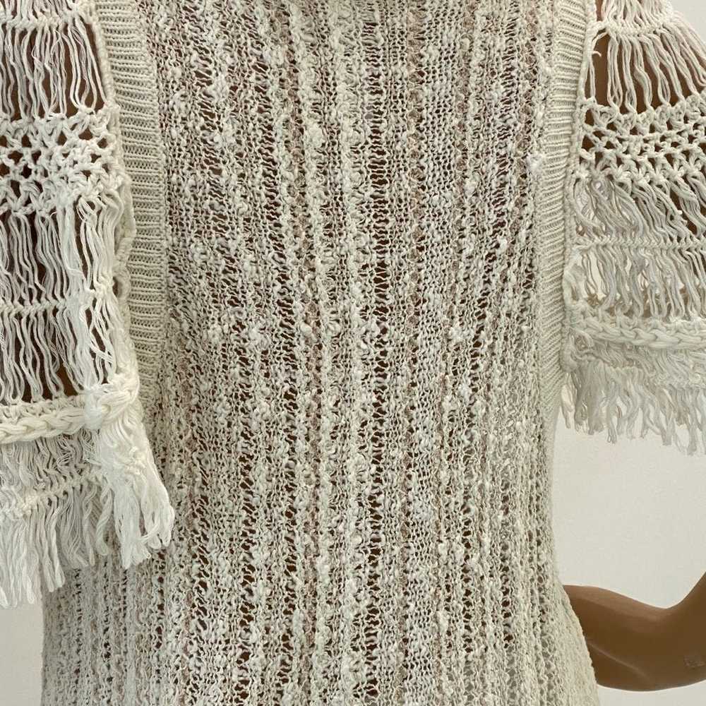Free People Crocheted Ivory Top - image 6