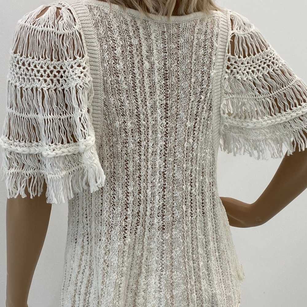 Free People Crocheted Ivory Top - image 7