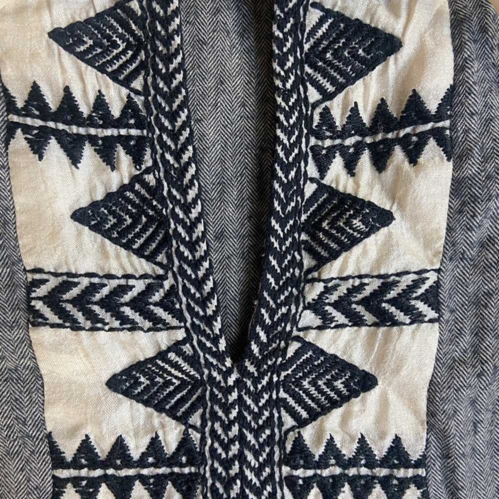 Lemlem Dahlia Tassel Tie Embroidered Silk Top - image 4