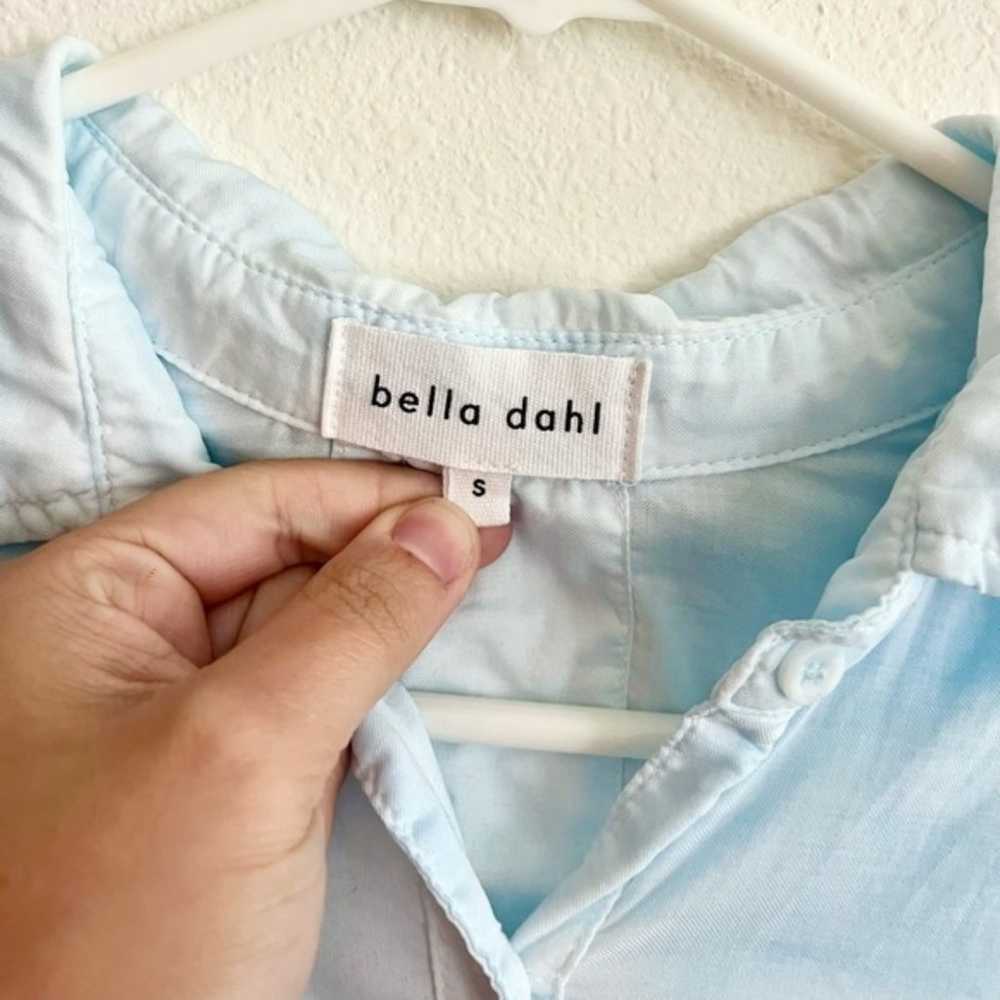 Bella Dahl Light Blue Wash Long Sleeve Pocket But… - image 3