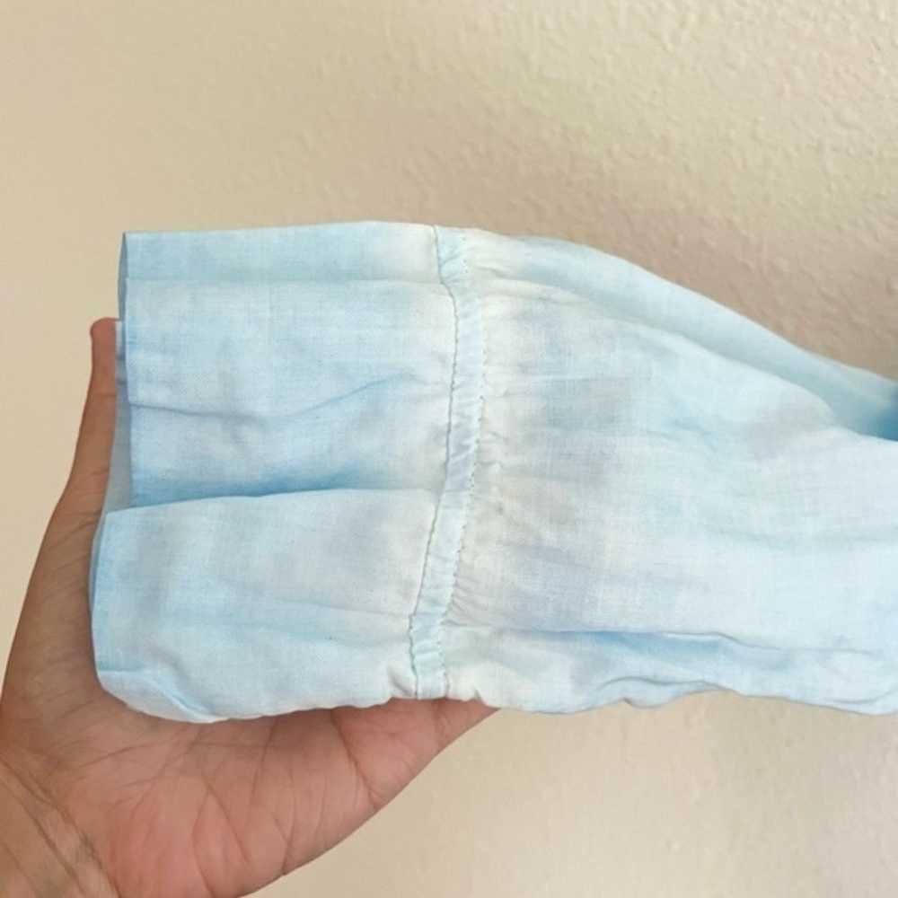 Bella Dahl Light Blue Wash Long Sleeve Pocket But… - image 6