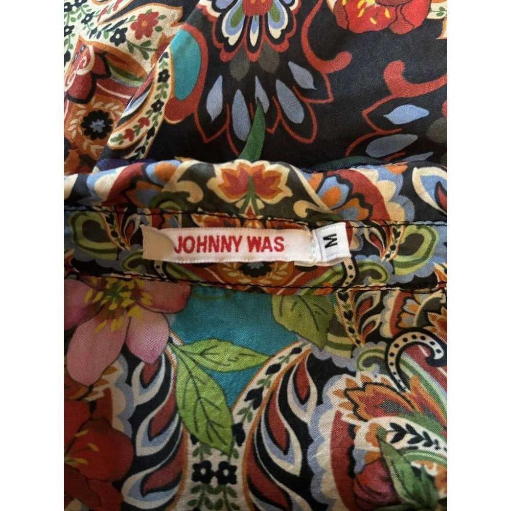 Johnny Was Oversized Silk Scarf Print Top Womans … - image 10