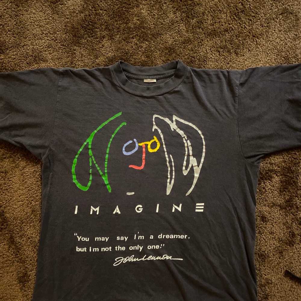 1994 Rare Vintage John Lennon Imagine T Shirt (19… - image 1