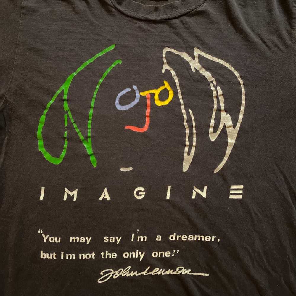 1994 Rare Vintage John Lennon Imagine T Shirt (19… - image 2