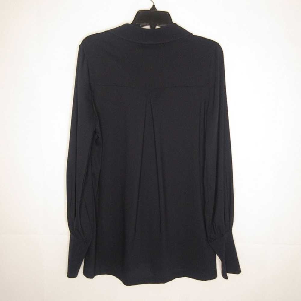 SHAN Canada women's blouse Navy MEDIUM V-Neck Dol… - image 8