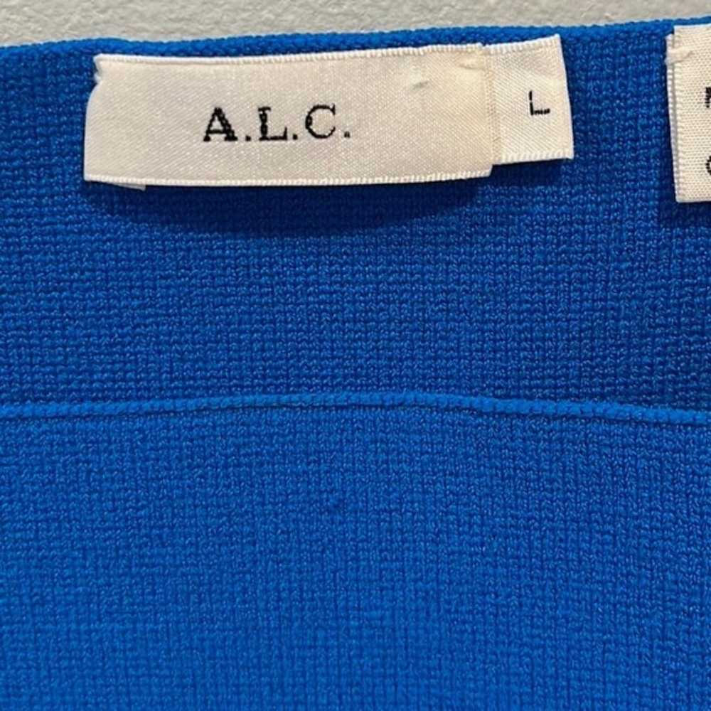 A.L.C. “Victoria” square neck top in azure L - image 3
