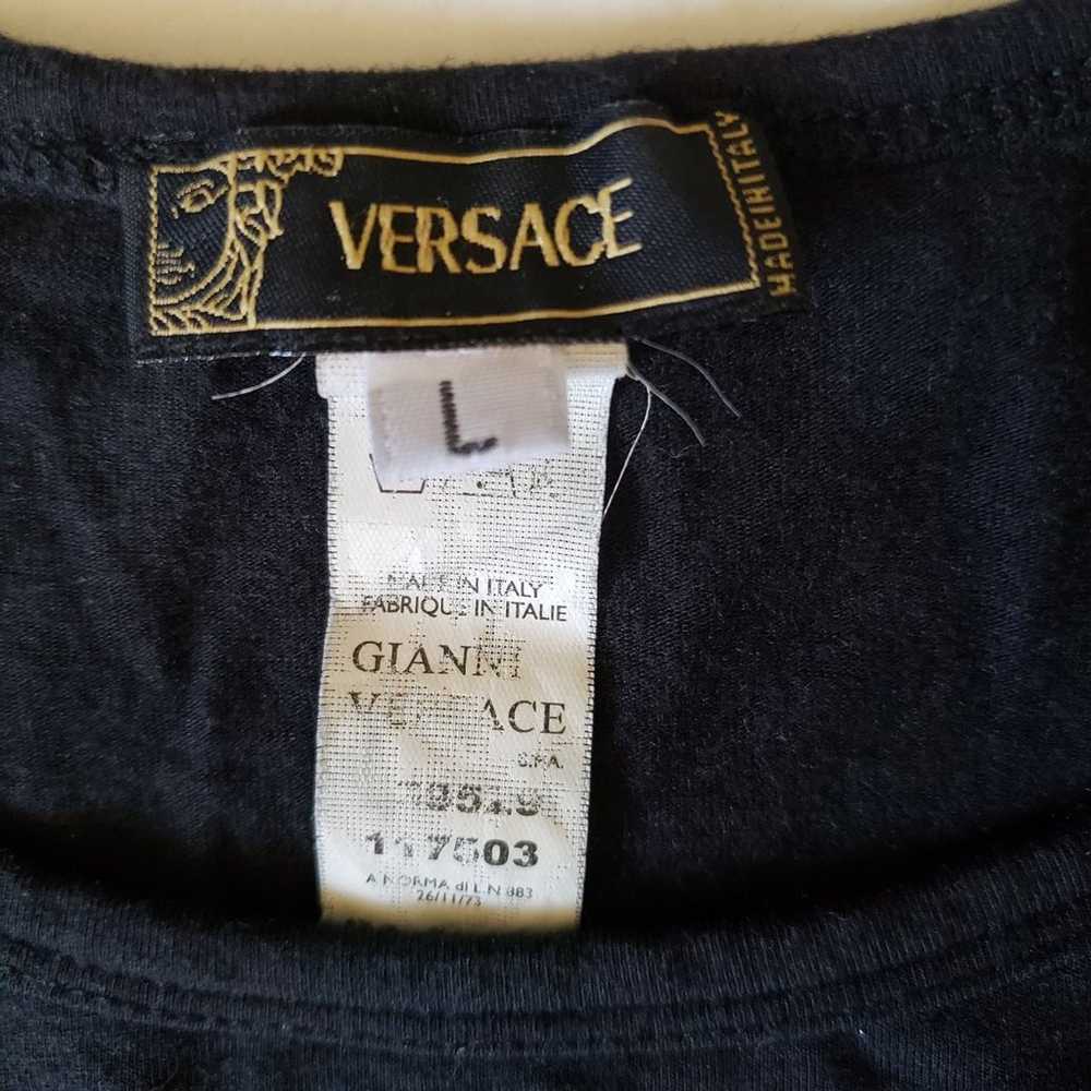 Versace Gianni vintage black tshirt with - image 6