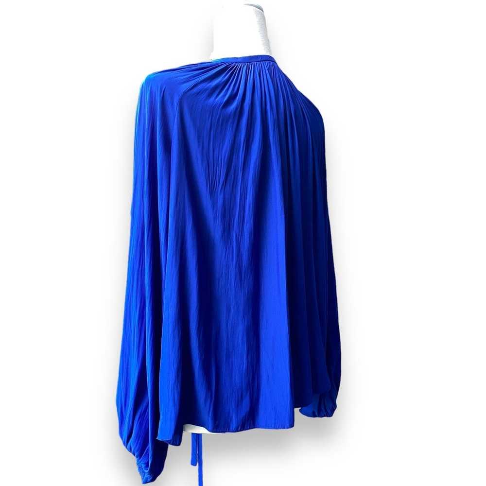 Ramy Brook Paris Blouse Sz XS/S Cobalt Blue Long … - image 5