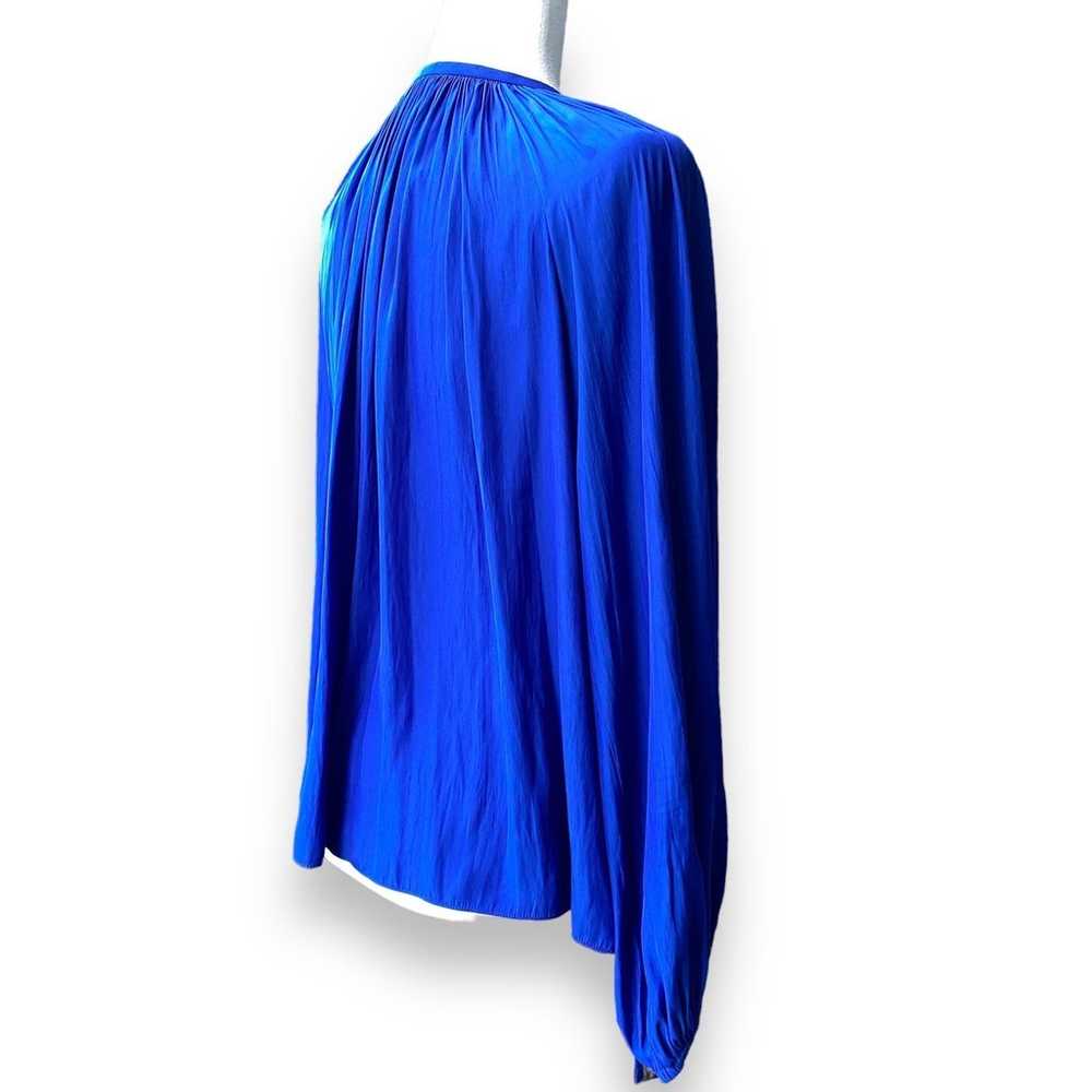 Ramy Brook Paris Blouse Sz XS/S Cobalt Blue Long … - image 8