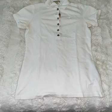 Burberry white polo shirt