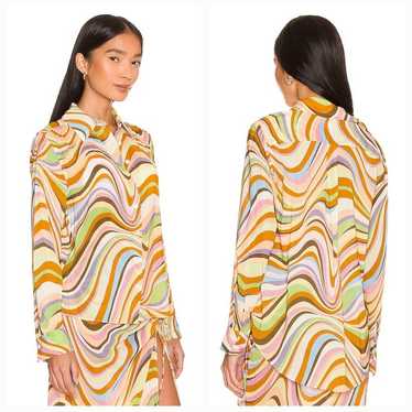 Song of Style Paley Blouse in Nova Multi Swirl Sm… - image 1