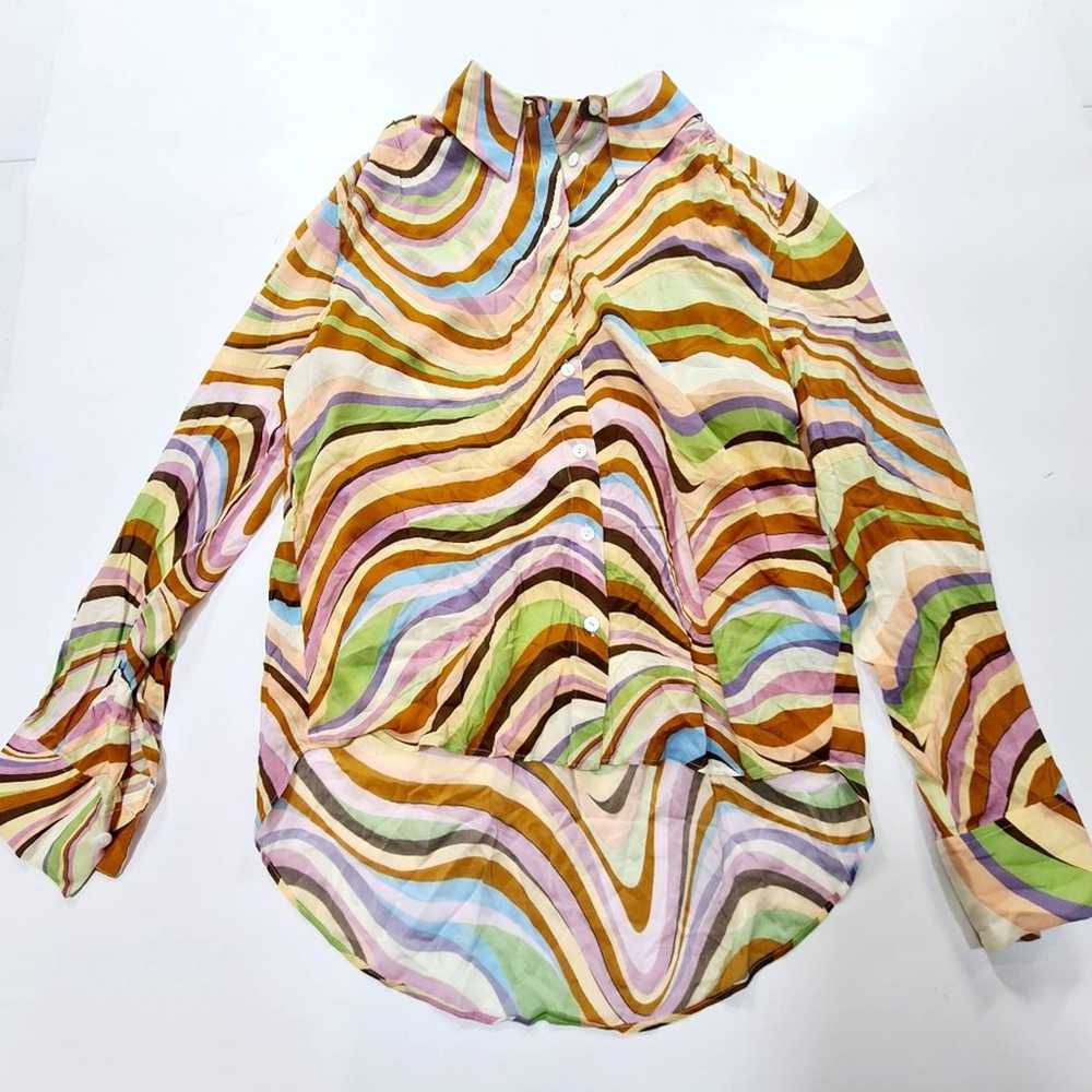 Song of Style Paley Blouse in Nova Multi Swirl Sm… - image 2