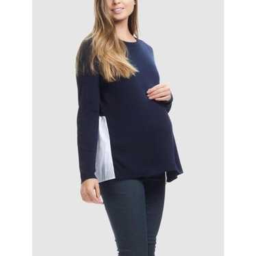 Soon Maternity Maternity Grace Top - Navy Med