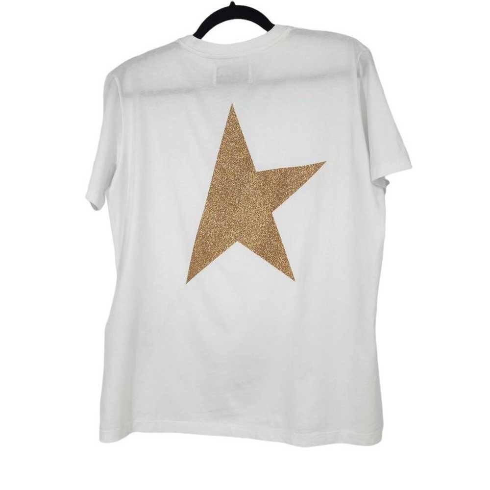 Golden Goose Star White Gold Glitter Star Casual … - image 3
