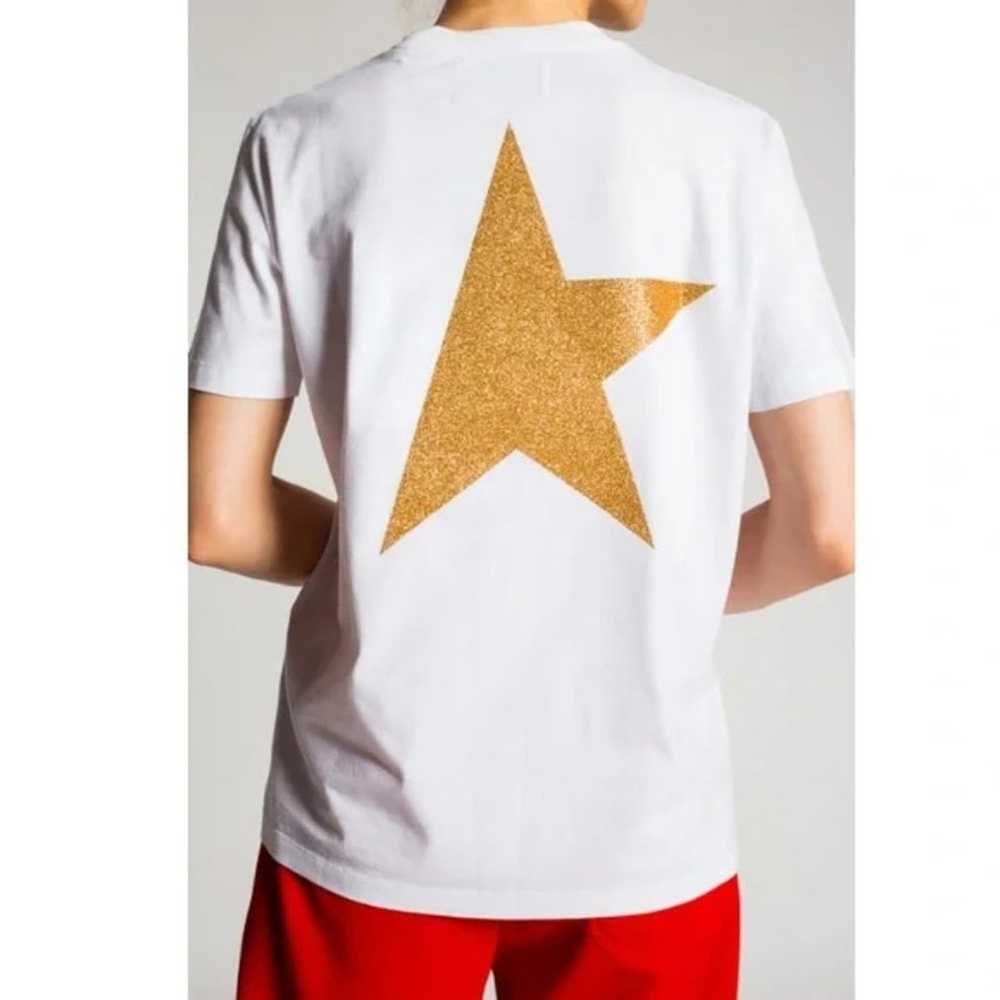 Golden Goose Star White Gold Glitter Star Casual … - image 7