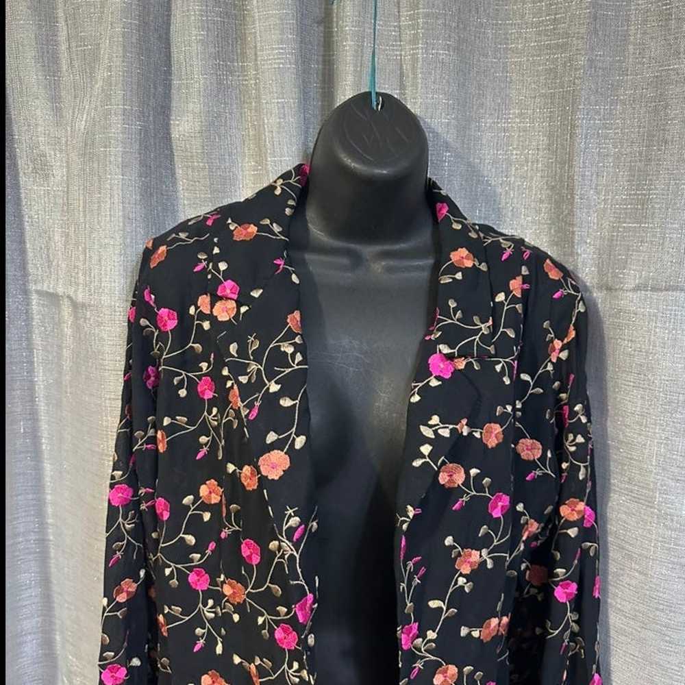 Jacket blazer embroidered floral fashion designer… - image 10