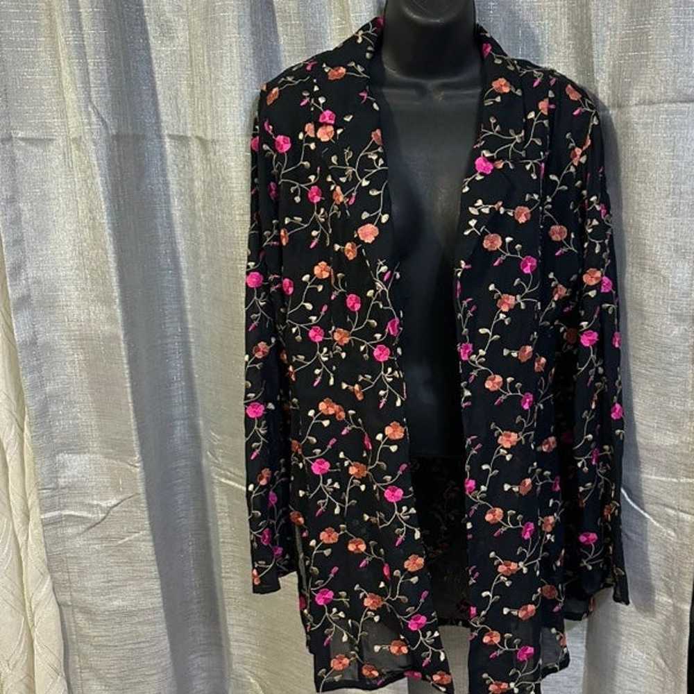 Jacket blazer embroidered floral fashion designer… - image 11