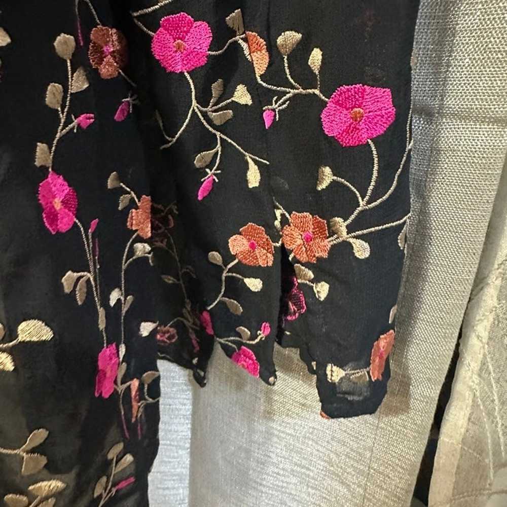Jacket blazer embroidered floral fashion designer… - image 5