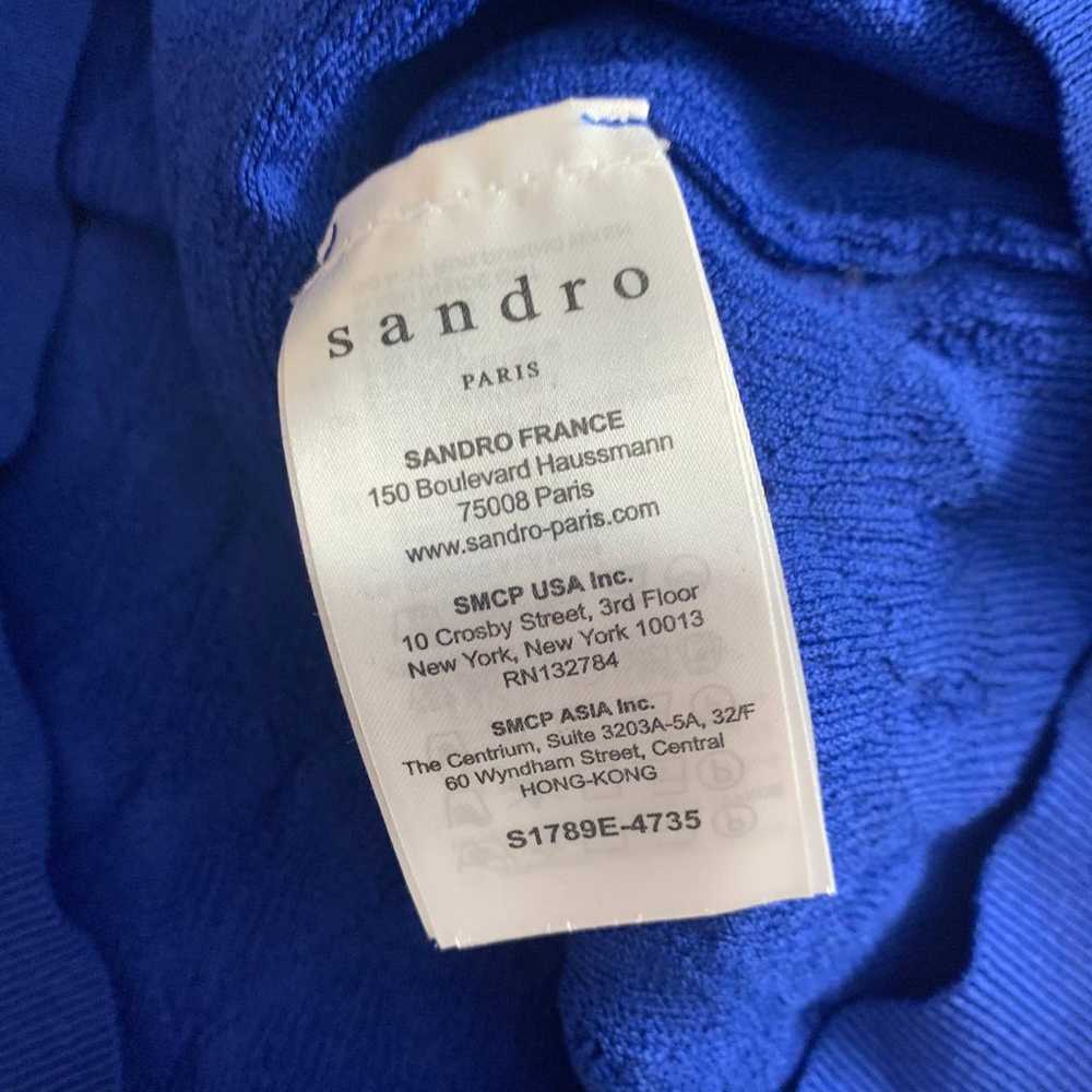 Sandro Roman Ruffle-Trimmed Sweater Blue - image 11