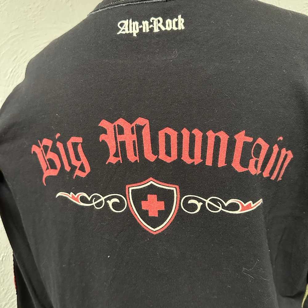 Alp N’ Rock  Black Cotton Henley Long Sleeve Shirt - image 3