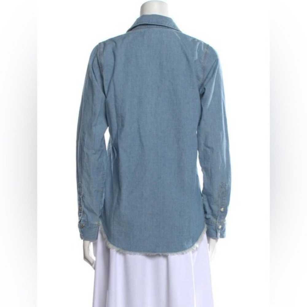 NILI LOTAN Mallory Long Sleeve Shirt in Sky Blue … - image 7