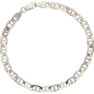 Sterling Silver 5Mm Mariner Chain Bracelet Size 7… - image 1