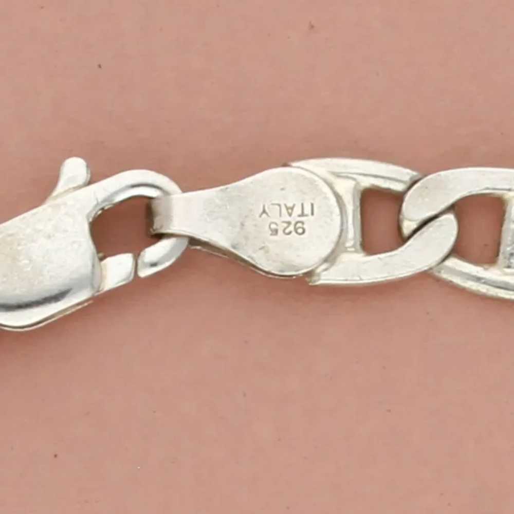 Sterling Silver 5Mm Mariner Chain Bracelet Size 7… - image 3