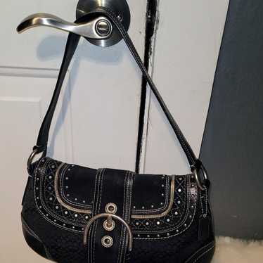 Vintage Coach Suede And Leather Soho Bag - image 1