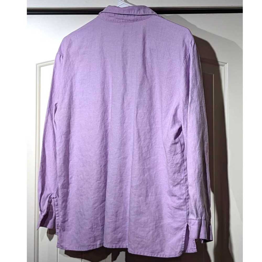 Vintage Real Comfort Lavender Linen Front Pocket … - image 2