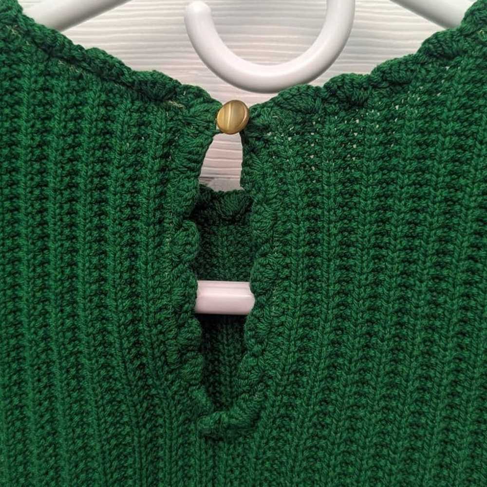 Bonwit Teller Top Size L Vintage 60s Crochet Tank… - image 3