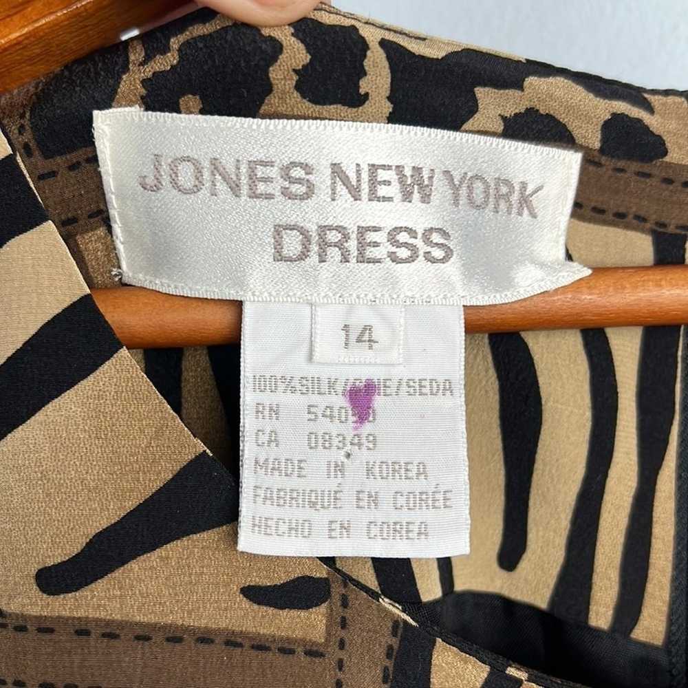 Vintage 100% silk Jones New York Dresses size 14 … - image 3