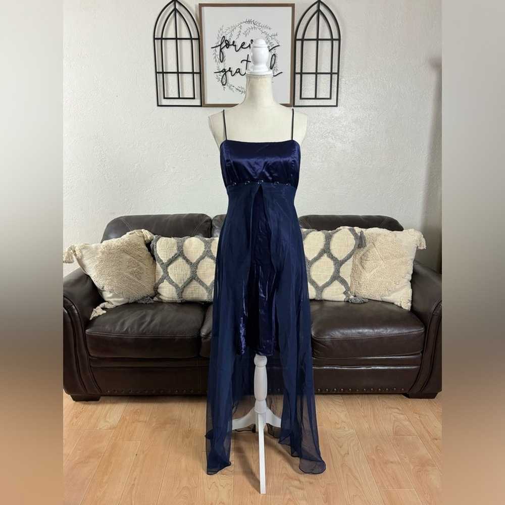 Vintage 90’s Midnight Blue Fiesta Fairy Dress Siz… - image 2