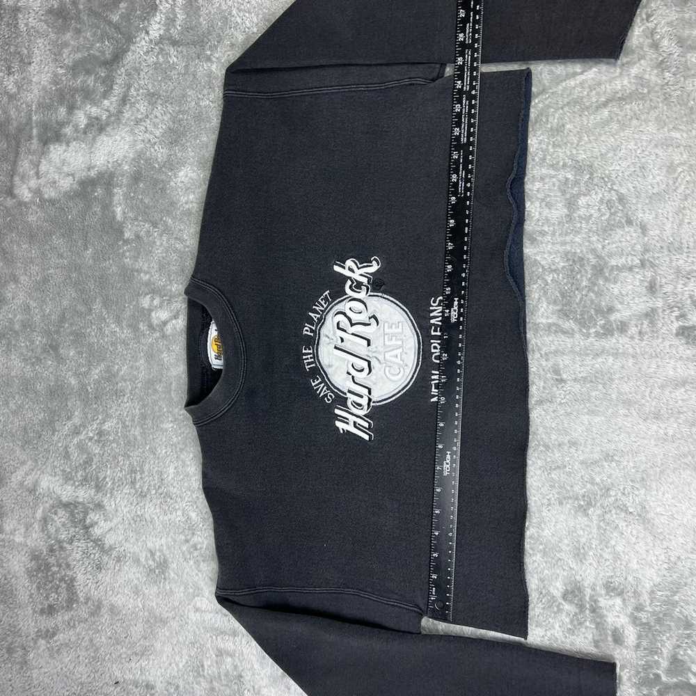 Vintage Hard Rock Cafe Sweater Womens XL Black Cu… - image 5