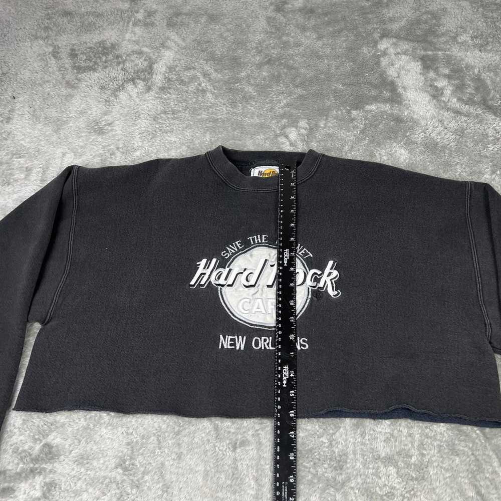 Vintage Hard Rock Cafe Sweater Womens XL Black Cu… - image 7
