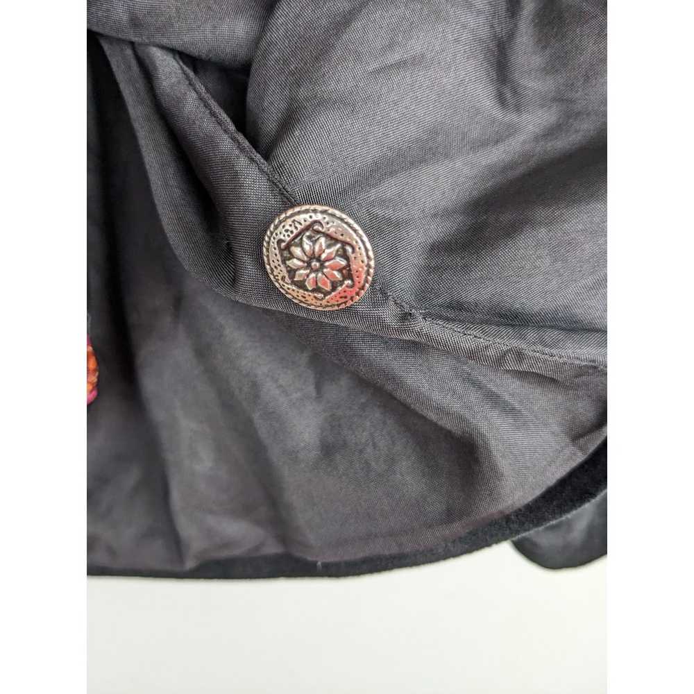 Vintage Velvet Sandy Starkman Shirt Jacket Black … - image 9