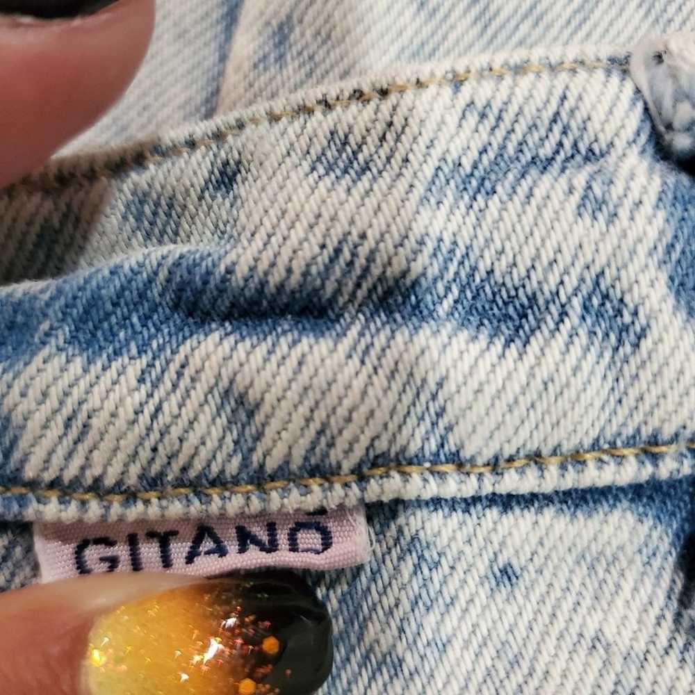 Vintage Gitano Jeans Womens Size 11 Acid Wash 90s… - image 6
