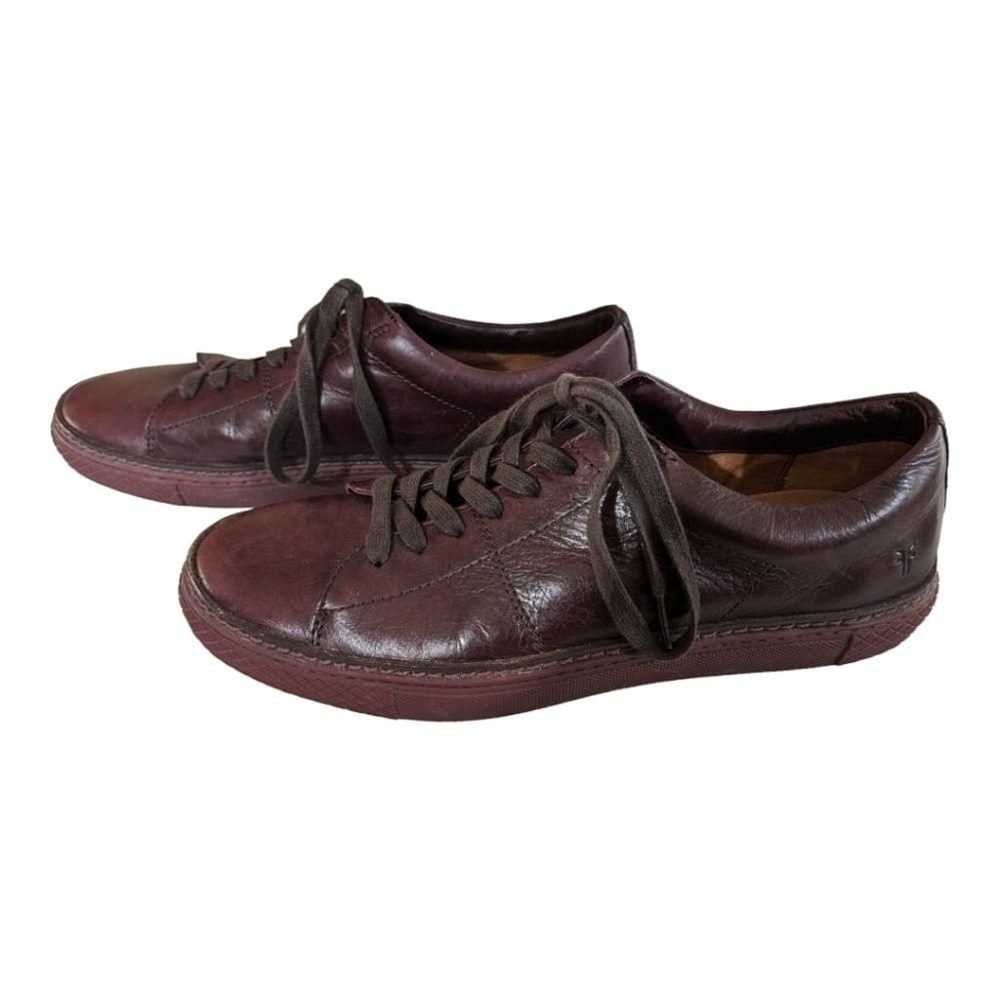 Frye Vintage Essex Low Wine Leather Shoes Size 10… - image 3