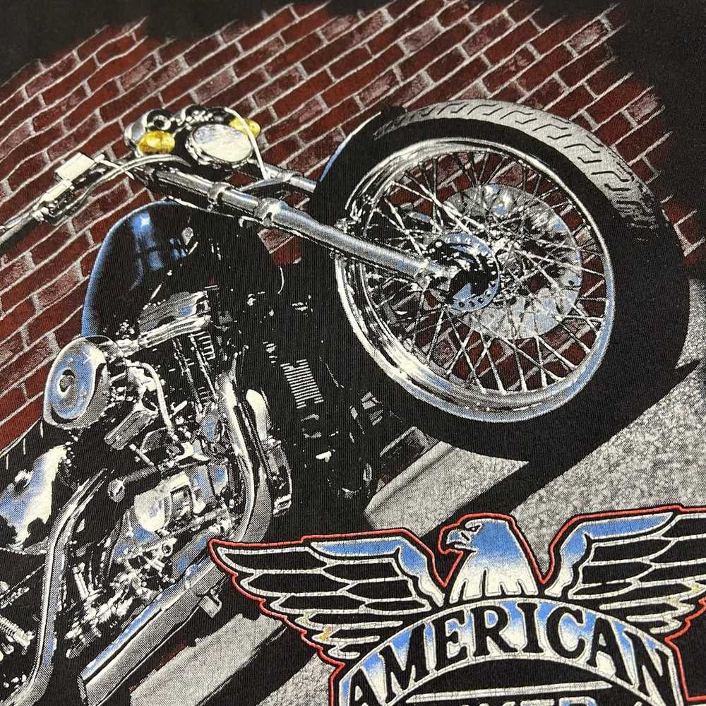 Vintage American Classics Biker Black Graphic T-S… - image 6